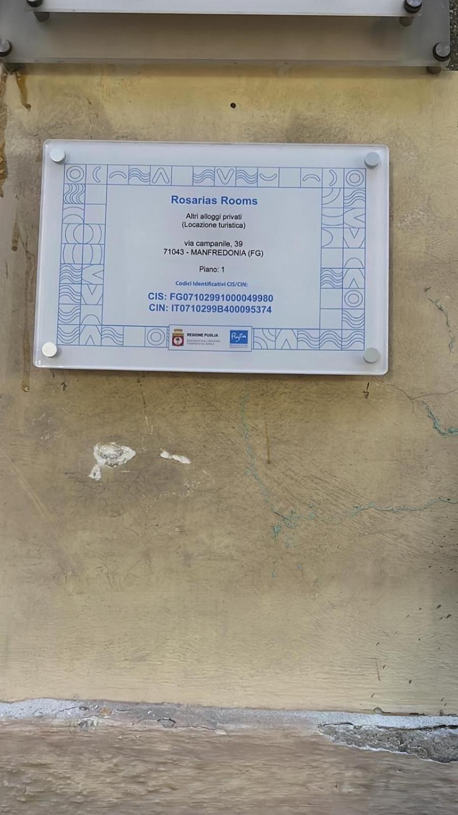 Rosarias Rooms Manfredónia Exterior foto